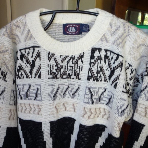 ASPETUCK TRADING CO MEN SWEATER MADE IN USA SZ LARGE NWOT - Picture 3 of 4